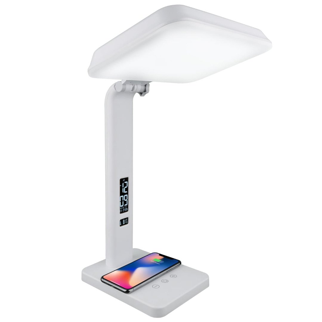 Theralite Aura QI Energy and Mood Enhancing Therapy Light w/ Alarm Clock - Senior.com Light Therapy